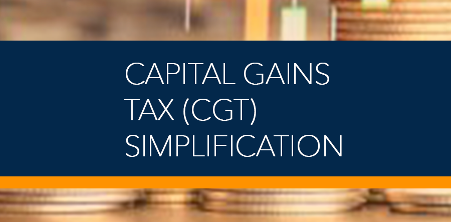Capital gains tax simplification